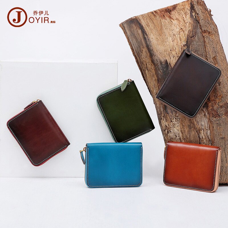 2025秋冬植鞣皮风琴卡包卡片大容量多卡位耐磨真皮女士复古短款