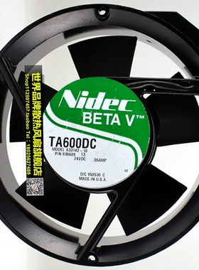 nidec TA600DC A33142-10 24V 0.55A 17CM 17050 变频器风扇