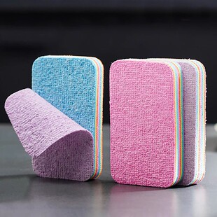 彩虹可撕加厚抹布家用厨房洗碗吸水去污渍懒人易洗百洁布清洁好物