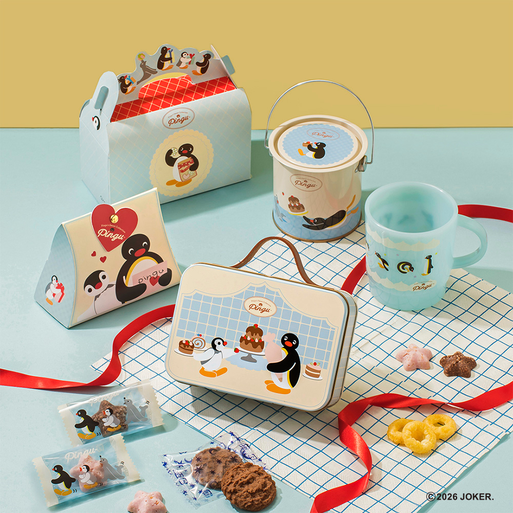在途 日本 2026年情人节限定 松风屋企鹅家族饼干巧克力礼盒,零食/坚果/特产,牛奶巧克力,淘宝优惠券,粉丝福利购,淘宝优惠卷