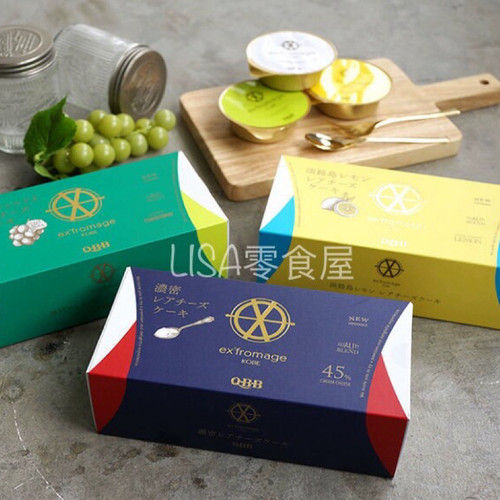 订购 日本 神户ex'fromage KOBE 柠檬青提黑葡萄多种口味芝士布丁