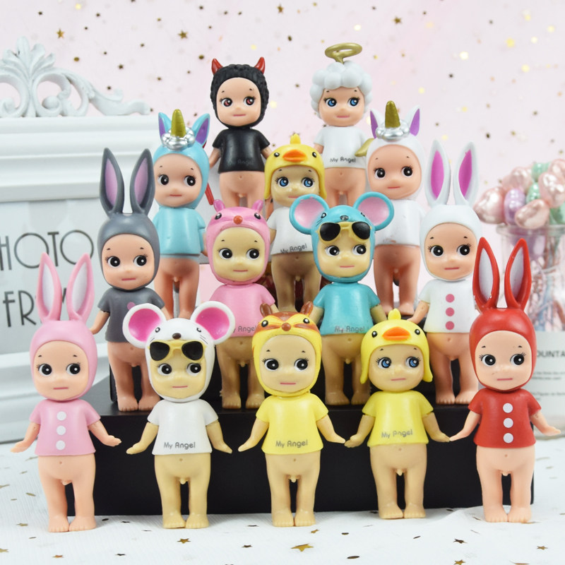 生日蛋糕装饰恶魔天使独角兽丘比特摆件娃娃情侣烘焙情景装饰