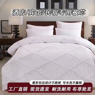 酒店被子被芯宾馆民宿舍专用全棉纯棉冬被加厚保暖空调被四季 通用