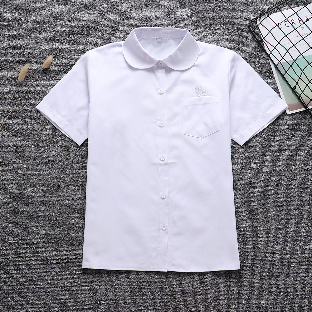 现货日本正统JK制服短袖圆领衬衫襟丸襟独角兽刺绣正统jk制服衬衫在类目 女装/女士精品, 衬衫中 - 来自Buy2taobao.com提供专业的淘宝代购服务