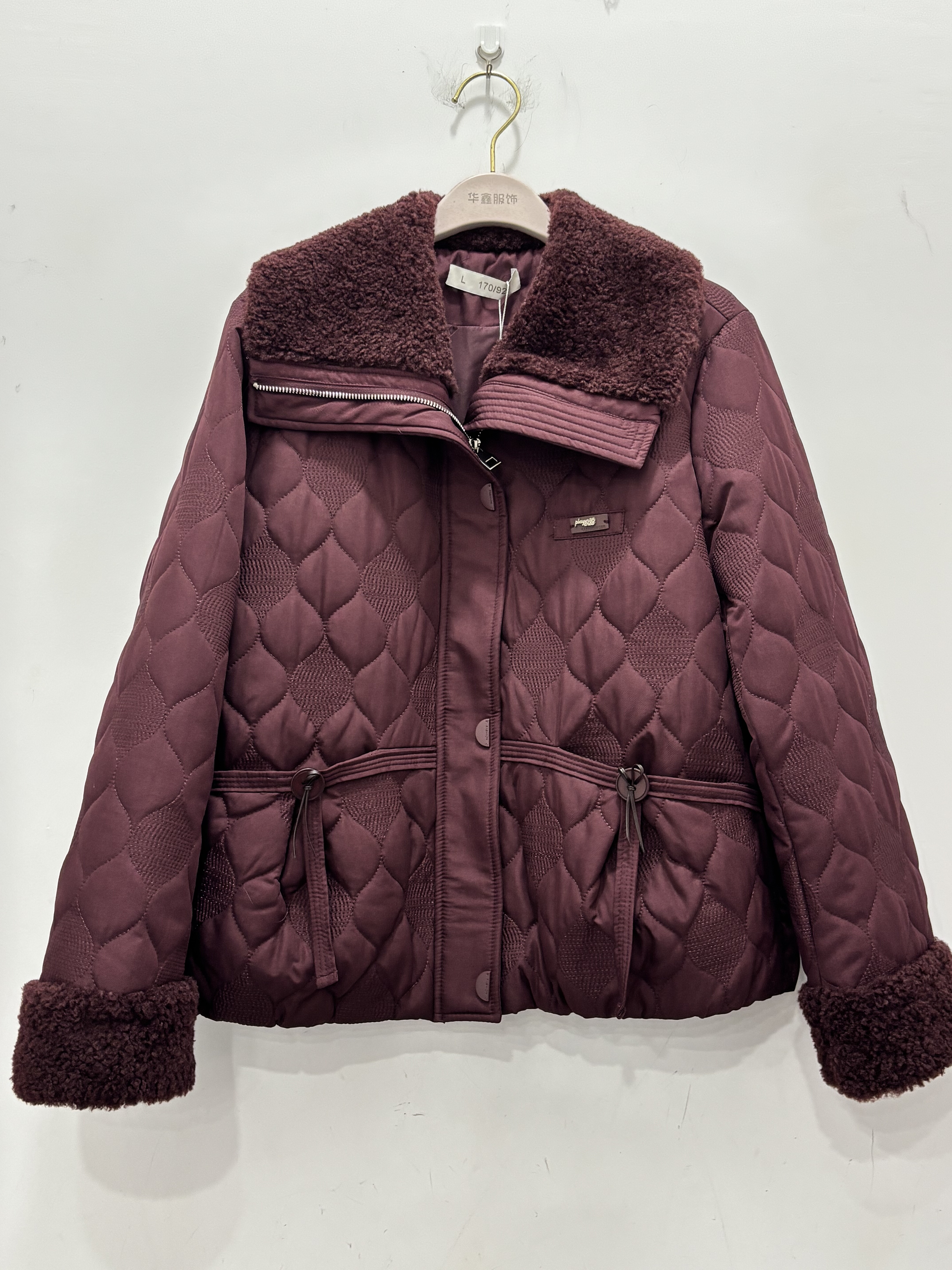 涵琇88448妈妈秋冬装棉衣外套洋气轻薄棉服2025新款女时尚棉袄