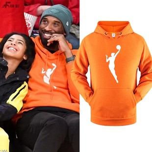 wnba卫衣科比橙色同款橘色纪念连帽gigi套头秋冬詹姆斯篮球运动衫