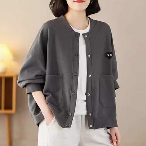 气质百搭上衣女士棒球服夹克