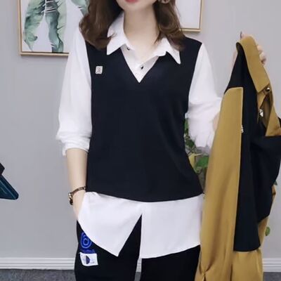 长袖衬衫女士衬衣薄款春秋装