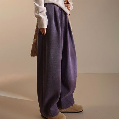 休闲灯笼袖通勤休闲九分长裤