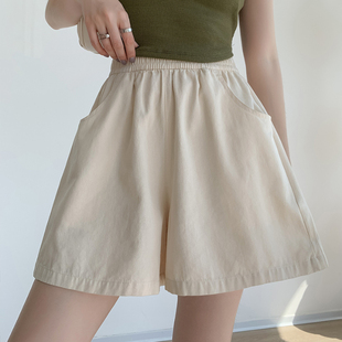 高腰短裤裙女2025夏季新款欧货工装显瘦阔腿裤休闲五分热裤薄款潮