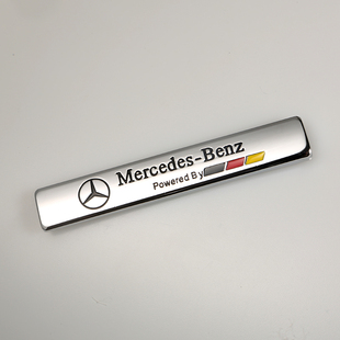 适用奔驰C260lGLC260级glc300l装 饰标叶子板侧标金属E车身标贴GLA