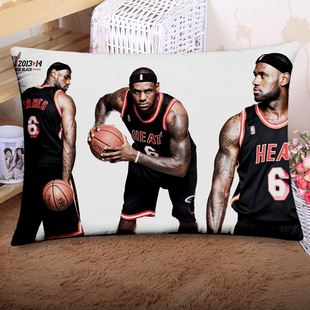 来图定制詹姆斯长抱枕NBA篮球明星办公腰垫靠背沙发枕头周边礼物