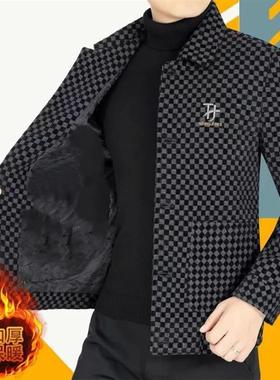 Autumn-winter woolen lapel casual coat  秋冬毛呢翻领休闲外套