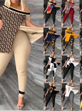 Irregular fashion trousers two-piece set不规则时尚长裤两件套