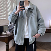 夹克初高中学生男装 青少年衬衫 潮流士上衣 新款 牛仔外套男生春秋季