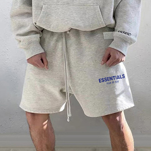 FOG ESSENTIALS灰色美式短裤男潮牌高街篮球休闲运动健身裤毛圈棉