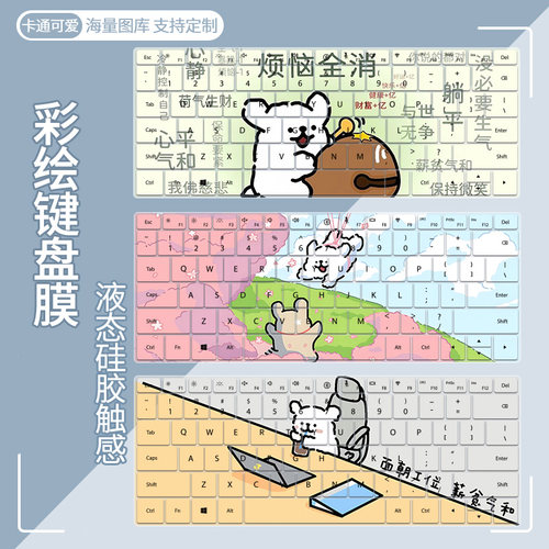适用苹果AI笔记本2023MacBookPro14英寸M3Pro小白狗键盘膜A2992