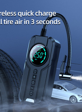 Tire Inflator Portable Air Compressor Car 12V Small Air Pump