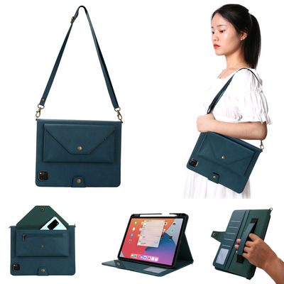 适用iPad Pro 11 2021 leather case flip cover zipper wallet套