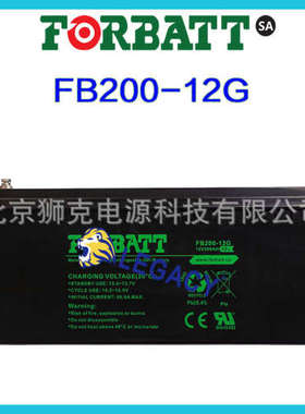 美国FORBATT蓄电池FB200-12G 12V200AH逆变器 UPS 太阳能电池