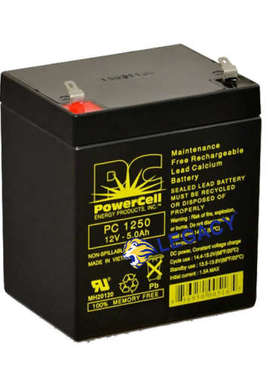 英国POWERCELL蓄电池 PC1250 12V5AH 密封铅酸电池 现货