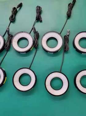 显微镜LED光源环形灯管高亮3W内径60MM视觉机器设备照明灯白色光