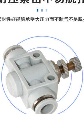 邦特尔气动气管接头管道调速节流阀PA LSA SA4 6 8 10 12 14流量