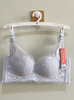 都市丽人文胸女士新款春夏蕾丝聚拢定型透气薄款防下垂内衣LBH2M7