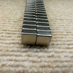 钓鱼饵盘磁铁配件磁石 5毫米镀镍强力磁铁 高性能N52长方形10