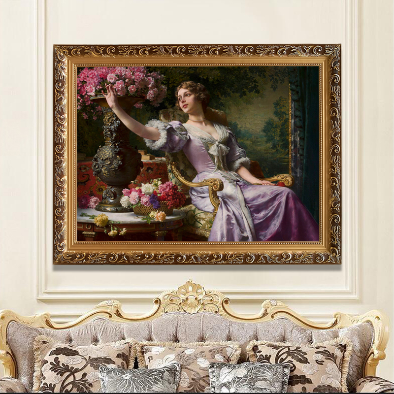 美女世界名畫油畫歐式高清噴繪
