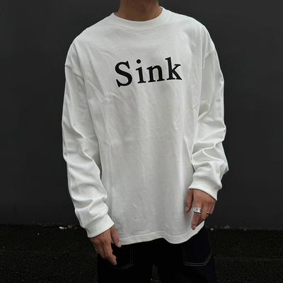重磅美式310g挺阔长袖T恤潮牌