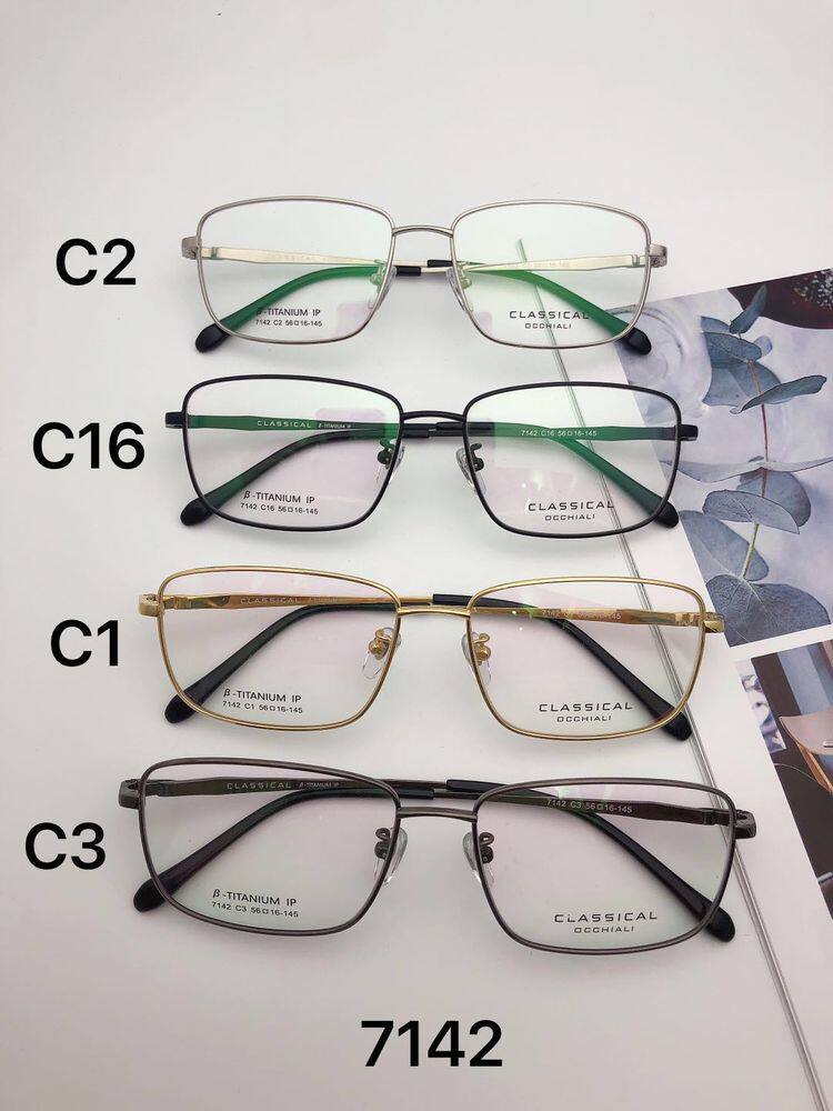 2020年classical克莱斯克β钛商务全框超轻眼镜框近视钛镜架 7142