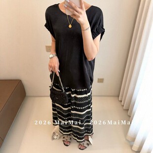 大码女装夏季新款设计款醋酸抓花纽扣小飞袖上衣女