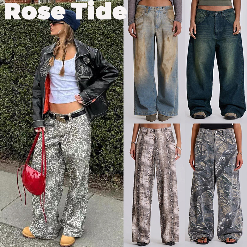 正品现货JadedLondon印花牛仔裤