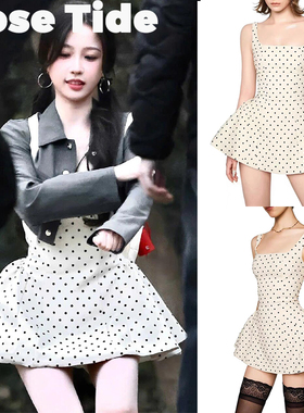 Rose Tide买手店正品现货Lsoul连衣裙虞书欣同款波点吊带蓬蓬裙