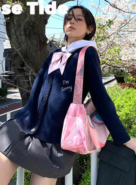 Rose Tide买手店现货正品Imsorry碳酸同款针织连衣裙印花单肩包