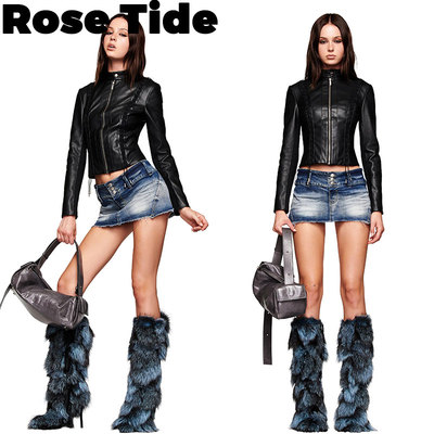 正品折扣Iamgia短夹克皮衣外套