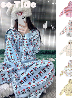 Rose tide买手店Ashely williams卫衣loveme印花连帽衫卫裤套装