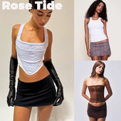 Rose 迷你短裙 Guizio半身裙豹纹印花修身 Tide买手店正品 Danielle