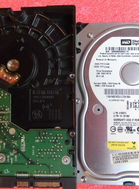 WD/西部数据台式机硬盘WD800BD-08MRA1串口实物图片拆机二手
