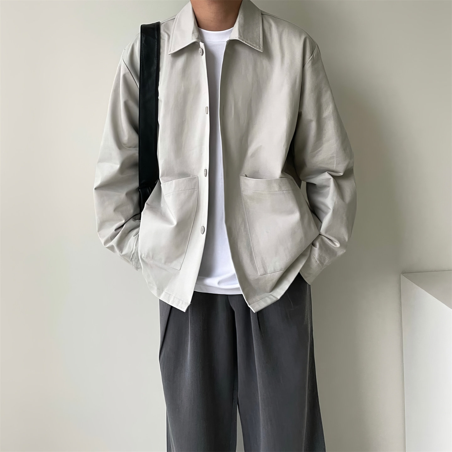 秋季现货韩版潮流上衣翻领休闲夹克JK28-P58,男装夹克,星座1017-1