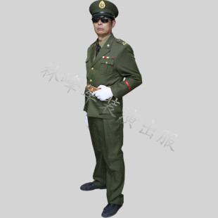 美式新款年国军演出服古装话剧民国推荐加大订做影视2011年春季
