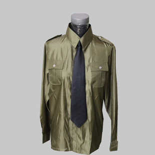 男女新款军绿色衬衫领带军装套装演出舞台工装制服影楼主题服装