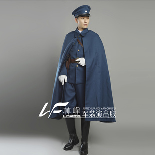川军军官演出服话剧本杀演绎推理包邮披风套装抗战影楼2022新款