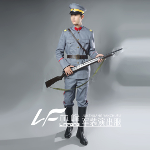 北洋皖系士兵服套装男士纯棉演出剧本杀演绎推理2023秋季新款包邮