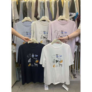 1986T恤2025夏圆领时尚 上衣776 百搭休闲宽松卡通印花通勤短袖