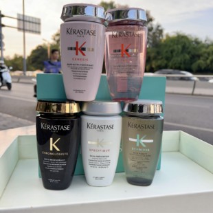 卡诗白金双重黑钻元气姜250ml男士粉奶瓶500ml滋养2号蛋白洗发水