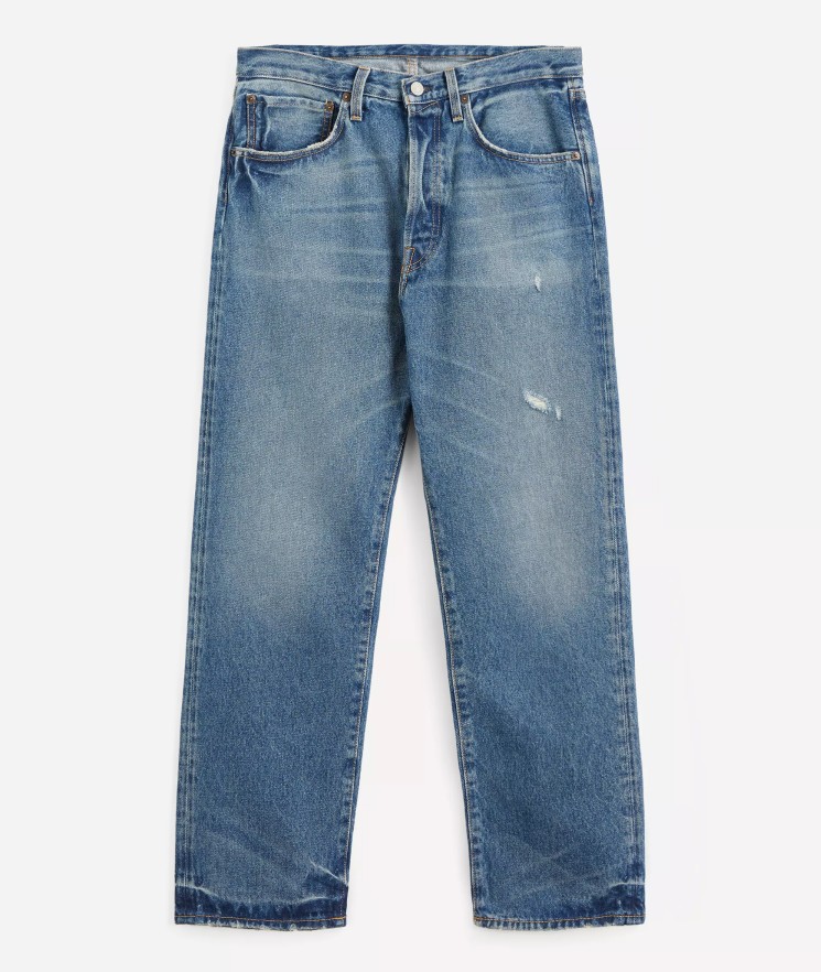 纽扣长裤四季通用男款牛仔裤