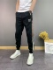 男士 新款 加绒加厚休闲裤 秋冬季 潮流刺绣弹力小脚运动束脚哈伦卫裤