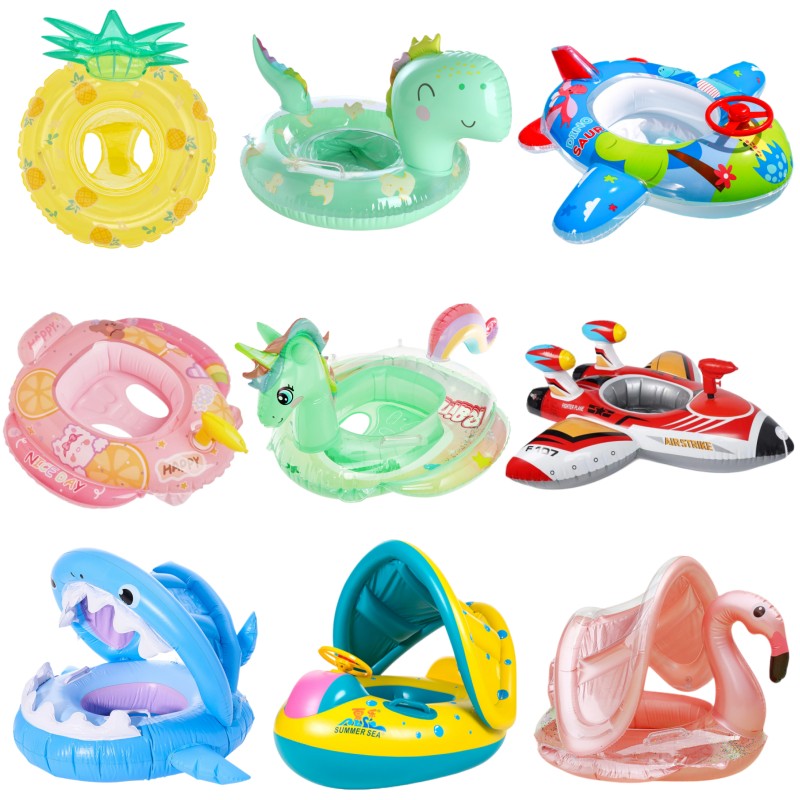 网红儿童游泳圈宝宝坐圈防侧翻